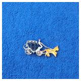 Horse & Carriage Brooch