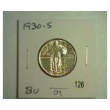 1930-S STANDING LIBERTY QUARTER BU