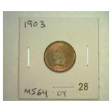 1903 INDIAN CENT MS 64