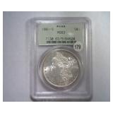 1881-S MORGAN SILVER DOLLAR PCGS MS 63