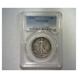 1918-S WALKING LIBERTY HALF PCGS VF35