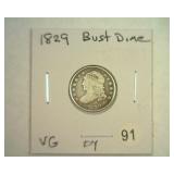 1829 BUST DIME VERY GOOD