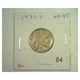 1931-S BUFFALO NICKEL EXTRA FINE-45