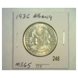 1936 ALBANY COMMEMORITIVE HALF MS65