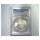 1888 MORGAN SILVER DOLLAR NGC MS 63