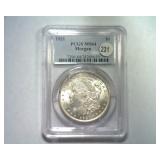 1921 MORGAN SILVER DOLLAR PCGS MS 64