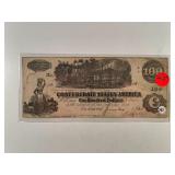 1862 CONFEDERATE STATES OF AMERICA $100 T-39 VG