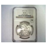 1885-O MORGAN SILVER DOLLAR NGC MS 64
