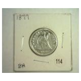 1877 SEATED LIBERTY QUARTER