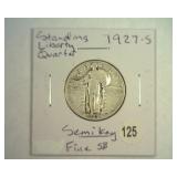 1927-S STANDING LIBERTY QUARTER FINE