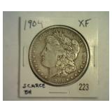 1904 MORGAN SILVER DOLLAR XF SCARCE