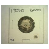 1903-O BARBER QUARTER GOOD