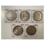 5 SILVER DOLLARS