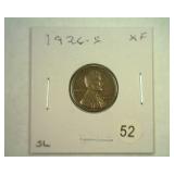1926-S LINCOLN CENT EXTRA FINE