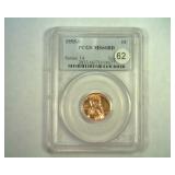 1955-S LINCOLN CENTS PCGS MS66 RED