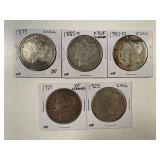 5 SILVER DOLLARS