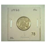 1920 BUFFALO NICKEL ABOUT UNCIRCULATED