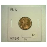1916 LINCOLN CENT MS 65