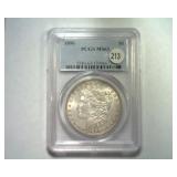 1896 MORGAN SILVER DOLLAR PCGS MS 64