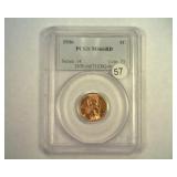 1936 LINCOLN CENT PCGS MS 66 RED