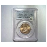 2008 JOHN QUINCY ADAMS MISSING LETTERING PCGS MS65