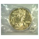 2004 AMERICAN SILVER EAGLE PLATED WIYH 24kt GOLD