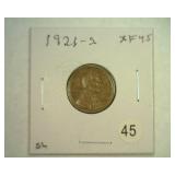 1921-S LINCOLN CENT EXTRA FINE-45