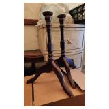 P- small ornate table bottoms wood