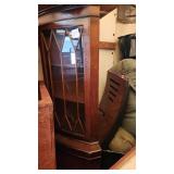 P-tall corner curio cabinet