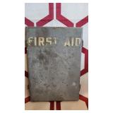 WWII vintage Davis emergency first aid kit with