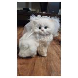 Vintage display angel kitty made with real r