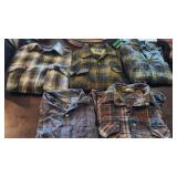 Lot of 5 original pendleton wool shirts Mens