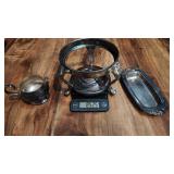 Vintage silver chafing dish with perfect warmer