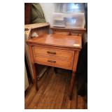 P- vintage side table end table elegant tapered