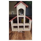 farmhouse barn shelf knick knack stand all wood