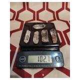 lot of 5 garden quartz natural points polished