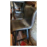P- tall kitchen dining swivel leather stools