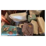 P- whole crate of brand new linens sheets