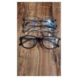 Lot of 4 reading glasses +200 as pictured