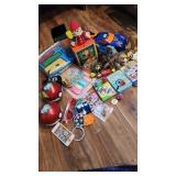 Huge random toy lot! card game super Mario table