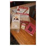P- lot of vintage collectibles cigar boxes h