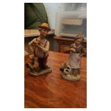 P- vintage old man and woman farmers brinns