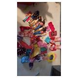 lot of barbies and pollution pockets with many