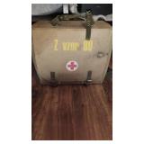 V8ntage Czech Medic Bag with id number and