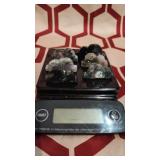 Lot of 6 Moss Agate carved crystal clouds