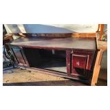 P- entertainment center tv stand aprox 5 ft long