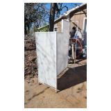 large white peg hook commercial display rack