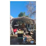Small carport very sturdy 10ft x 20ft