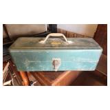 P- vintage tool box with contents