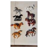 Vintage toy horse lot as pictured